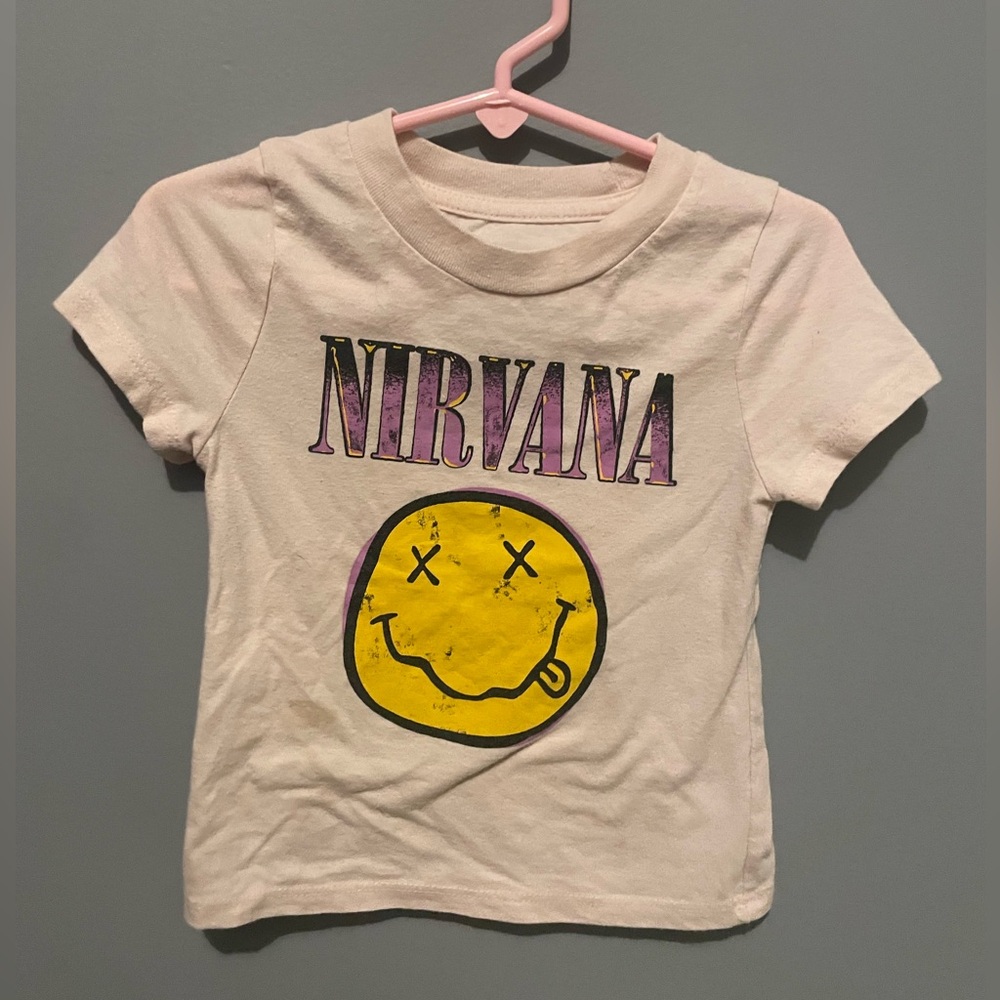 Nirvana pale‎ pink baby t-shirt size 12 months